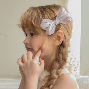 블룸퍼프 리본핀 유아헤어핀