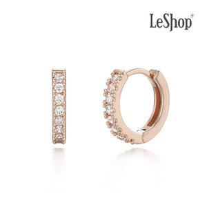 [르샵주얼리] 14K 스톤 링 원터치 귀걸이(GoldPlated)_LJ5050BRE