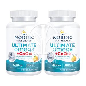 2개 노르딕 얼티메이트 알티지 오메가3 1280 mg 코큐텐 100 mg EPA 650 DHA 450 120 소