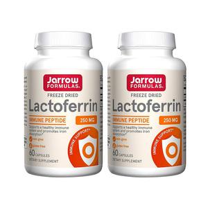 2개 자로우 포뮬러스 동결건조 락토페린 250 mg 60 캡슐 펩타이드 면역력 영양제