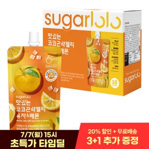 [인테이크] 슈가로로 무설탕 맛있는 코코 곤약젤리  유자&레몬 150g*10팩
