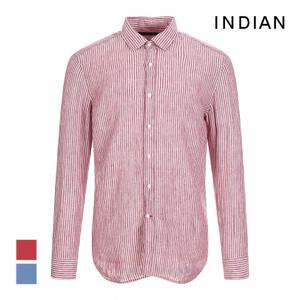 [INDIAN] 린넨100 세로스트라이프 셔츠_MIUNLXM2371