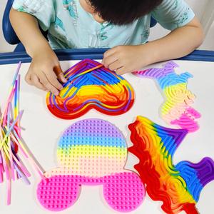 [20%] KC 초대형 팝잇 실리콘 피젯 토이 / 퍼즐 스트링 아트 어린이 DIY 장난감