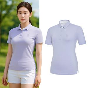 콜핑 2042TK818W 흡습 자외선차단 기능성 여성 반팔 카라 티셔츠