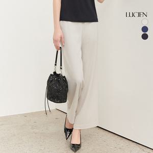 루시앙 여성 레터링 밴딩 세미와이드 쿨링 팬츠 3종 세트