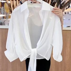 여름 숏 비치 가디건 쉬폰볼레로 드레스 시스루0725-07