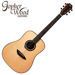 고퍼우드 G500 탑백솔리드 드레드넛바디 중급용 통기타