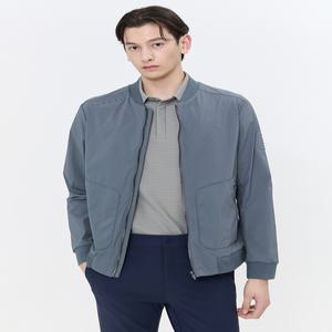 헤지스 골프 남성 24SS [스테디셀러]솔리드 필드 집업 점퍼 (GREY) WPJU4A212G3
