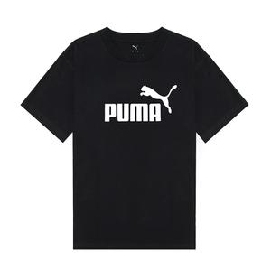 푸마 PUMA 에센셜 NO.1 로고 남성 반팔티 반팔 티셔츠 블랙 682532-01