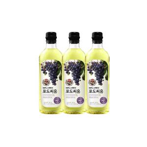 백설 포도씨유 900ml 3개