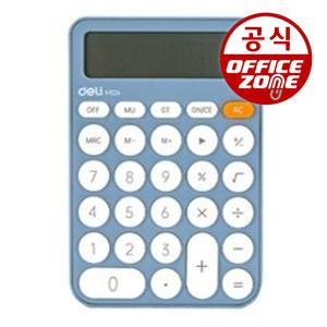 델리 M124 계산기 블루 전자 휴대용 사무용 데스크용 탁상용