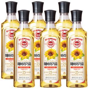 사조 해표 해바라기유 500ml x 6개 / 식용유 유지류 오일 기름