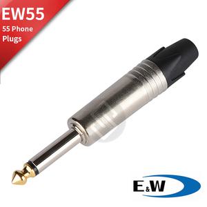 E&W EW55 55 모노 커넥터 TS 폰 플러그 55 잭