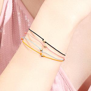 골드피아_14K 3mm 골든볼 실 팔찌 2개