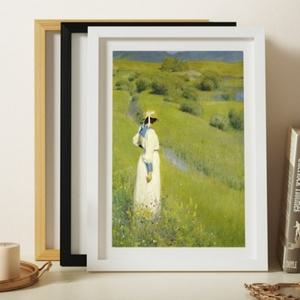 A4 상장 그림 작품 사진 인테리어 우드 액자 브라운
