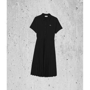 매장정품 라코스테 LACOSTE 여성 밑단 플리츠 반팔 폴로 드레스 [블랙] EF408E-55G031 1837351