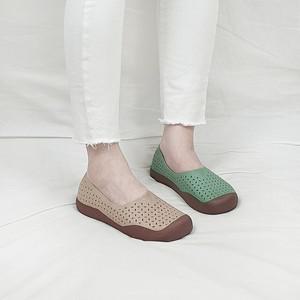 케오 가벼운 펀칭 장마철 물놀이 여름 말랑 단화 슬립온 3cm