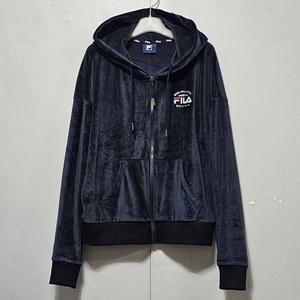 휠라 여성 루즈핏 밸뱃 크롭 후드집업 자켓/ 95/ 중고/싹다구제