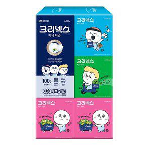 크리넥스 디럭스 미니 카카오/오롤리데이 230매*6입 *랜덤발송
