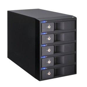 위즈플랫 PRORAID C5-US32C 5베이 USB3.2 C  eSATA 외장스토리지 외장하드 케이스 하드웨어 RAID DAS