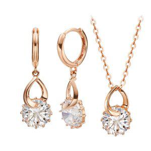 [골드리아] 14k/18k 쉐인큐 여성 목걸이 귀걸이 세트