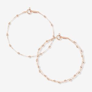 14k 통통볼 트윗체인 팔찌(A타입/16.5cm)