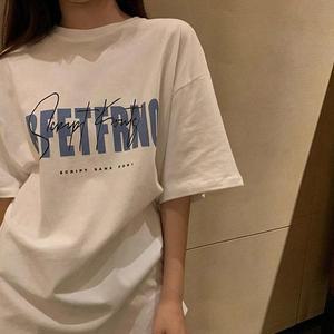 빅사이즈 407 레터링프린팅오버롱티 DDKR151