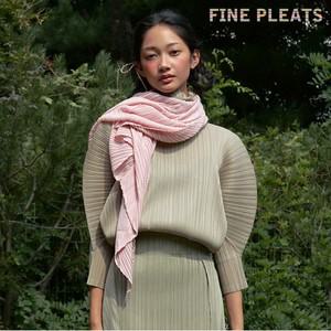 [FINE PLEATS] 피네 플리츠 플리츠 빅 스카프 라이트 핑크