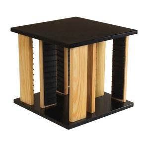 원목 CD 진열장 회전형 45x28x76 월넛 진한원목 수납 길이48