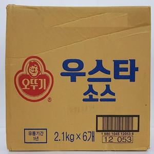 [MENOQYMK_52EN]오뚜기 소스 우스타 2.1kg 1박스(6입)