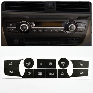 1PC PVC 자동차 스티커 수리 BMW 호환 X5 E70 2006-2013 X6 E71  에어컨 버튼 스위치 패치