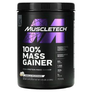 머슬 테크 100% Mass Gainer 게이너 바닐라 Vanilla 밀크shake 5.15lbs 2.33kg