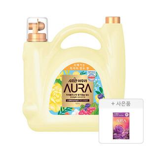아우라 초고농축 섬유유연제 미드나잇골드 5.5L, 1개+증정(생화캡슐 리필 자스민머스크 680ml, 1개)