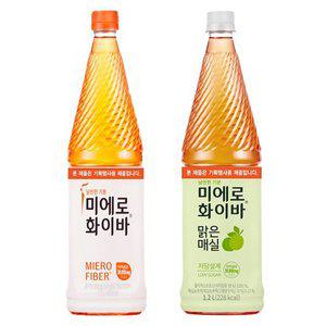 [기타]미에로화이바 1.2L X 2개 + 맑은매실 1.2L X 2개(총4개) 식이섬유음료 매실음료