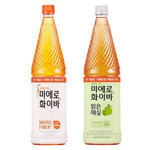 미에로화이바 1.2L X 1개 + 맑은매실 1.2L X 1개(총2개) 식이섬유음료 매실음료