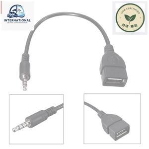플레이어 DVD 디스크 35 MM Zu USB 어댑터 자동 오디오 Aux 케이블 잭 Mannlichen 변환기 Ladekabel OTG Fe