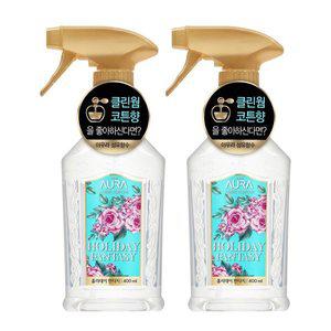 [엘지생활건강]아우라 섬유향수 홀리데이판타지 400mL x2