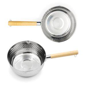 [헤킨스]IH 인덕션 겸용 스테인리스 함마톤 이유식 멀티 라면 편수 손잡이 눈금 계량 냄비 20cm
