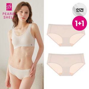 [펄리쉘]인견쉘론 슬림 삼각 감탄팬티 오트밀 1+1_P324675780