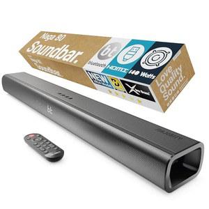 스마트 TV용 대다수 블루투스 140W TV 사운드 바, 31인치, 2.1채널, 3D 사운드, 서브우퍼 내장 | EQ 컨트롤, HDMI 아크, 광학, AUX, 리모컨 및 벽걸이형 나가 80