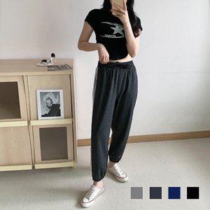 자연스러운 츄리닝바지 트레이닝팬츠 밴딩바지 요가 (WFGT78J)