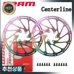 2PCS SRAM Avid 자전거 브레이크 로터 레인보우 골드 160mm 라인 MTB 유압 디스크 스테인레스