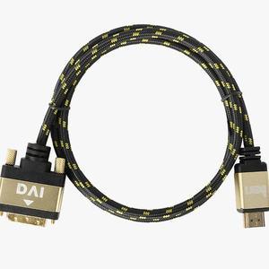모니터케이블 V2.0 to DVI-D 내구성 대형화면지원 5M HDMI케이블