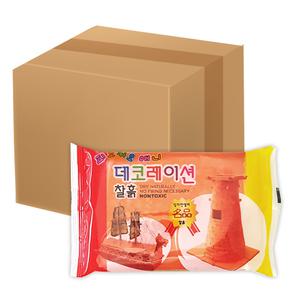 피노키오 데코레이션 찰흙 1박스(50개입):주황 /점토 미술 준비 공예 만들기