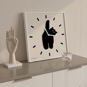 [OFM86PQ1]키밍 고양이 무소음벽시계 벽걸이 30x30cm