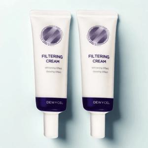 듀이셀 필터링 톤업 크림 자외선차단 40ml x 2개 SPF 50+ 나이아신아마이드