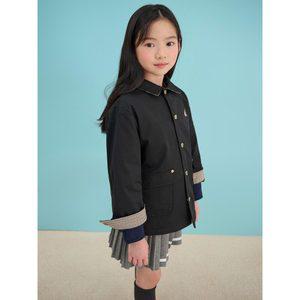 [BEANPOLE KIDS] 체크 매치 자켓형 점퍼  블랙 (BI5239U015)