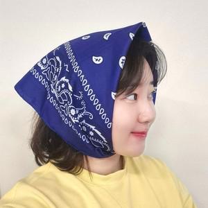 페이즐리 두건 손수건 4컬러 단체선물 행사 축제 반티