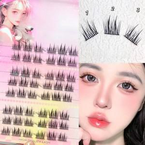 붙이는 아이돌 자연 속눈썹 아이 화장도구 대용량 대용량 부분 연장 자연 세트 화장품 메이크업 아이돌