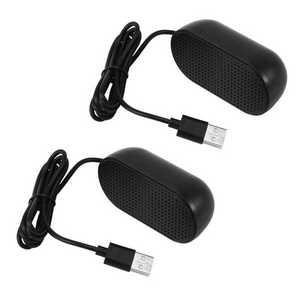 PC 2.1채널 스피커 휴대용 스테레오 노트북 PC용 블랙